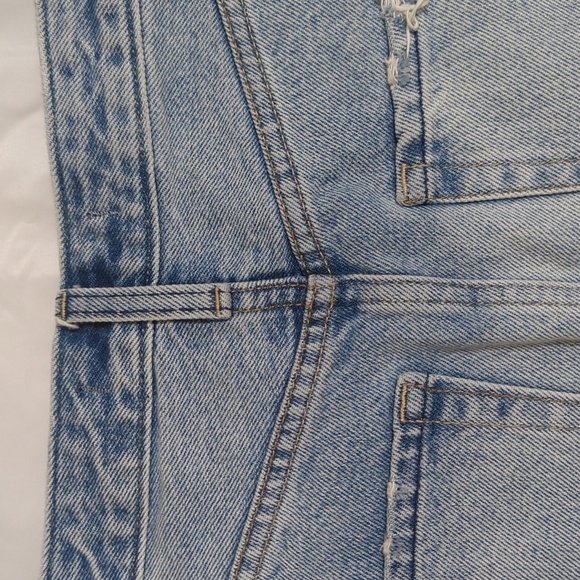 Abercrombie & Fitch Denim Midi Length Skirt, Color Light Wash Size 24 - Picture 10 of 15